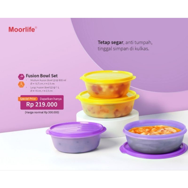 Moorlife ciotolla 1L dan 800 mL/Promo/Mangkok Serbaguna