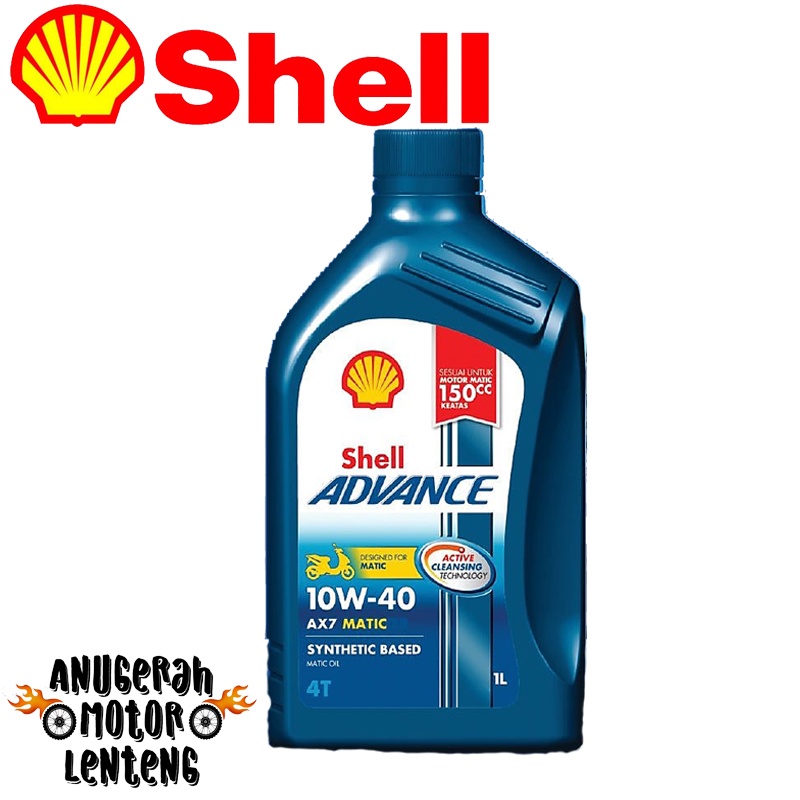 Oli Shell Advance AX7 Matic 4T 10W 40 1L Synthetic Based