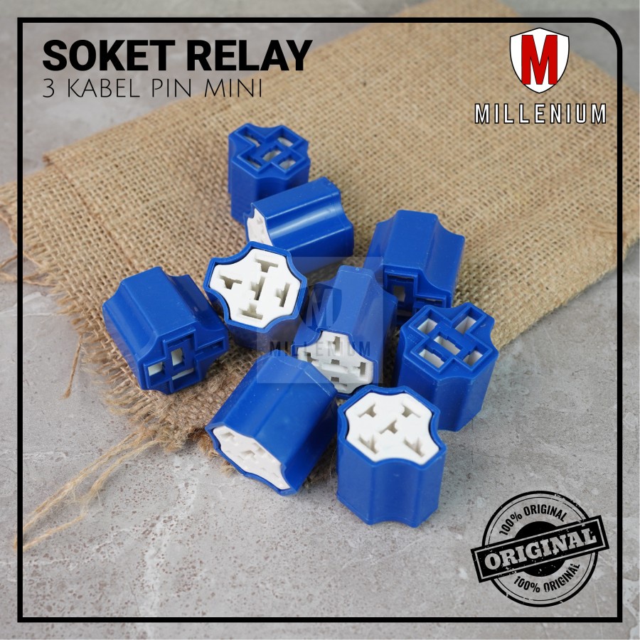 SOKET RELAY KERAMIK KOSONGAN / RUMAH RELAY KERAMIK KOSONGAN / 5 PIN