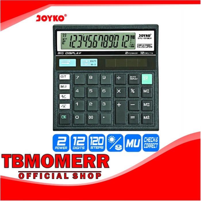 

BERGARANSI CALCULATOR JOYKO DTC-1313CH / KALKULATOR