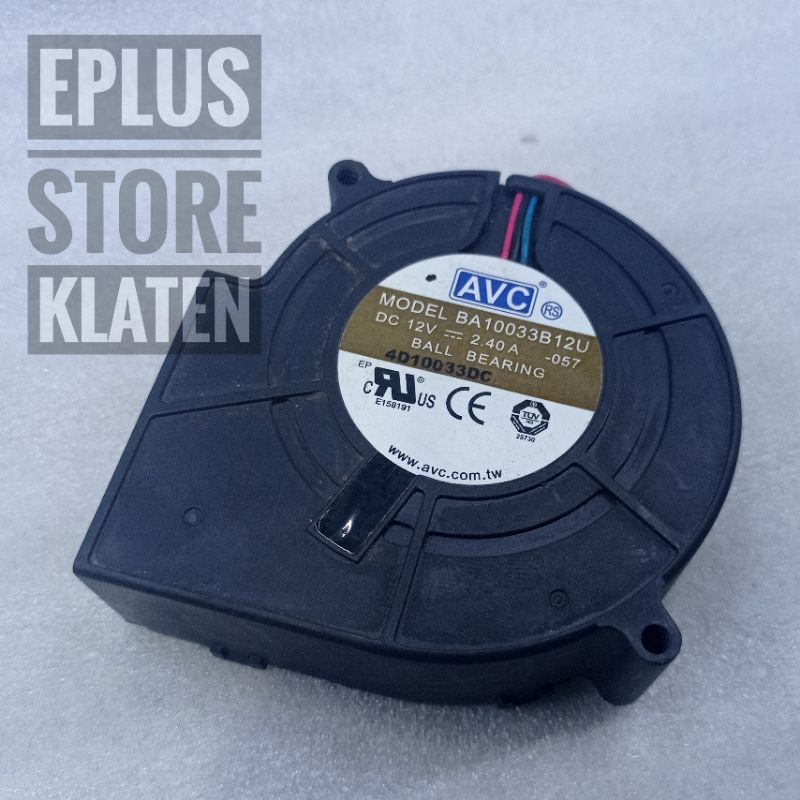 Kipas Keong 12V AVC 2.40A Fan Blower Ball Bearing KP195