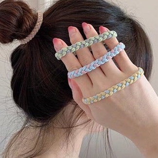 T&amp;Y Ikat Rambut Wanita Kepang Elastis Model Gelang Kunciran Rambut Fashion Korea Hair Accessories Murah Import