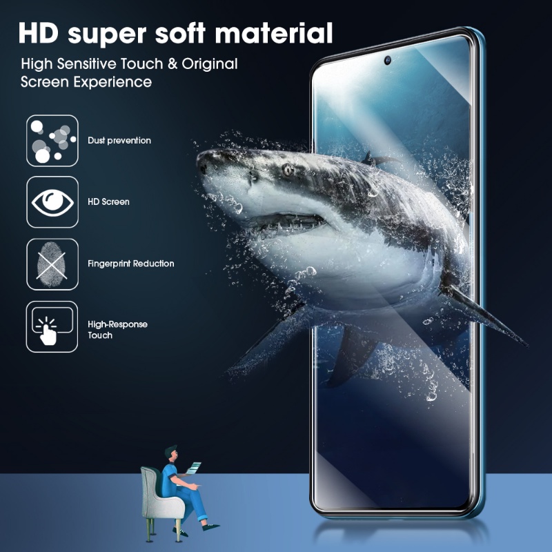 Hd Tempered Film Full Coverage Film Pelindung Layar Ponsel Film Transparan Anti-Sidik Jari Film Keras Tahan Air Film Ponsel Kompatibel Dengan Xiaomi 12T/12T Pro