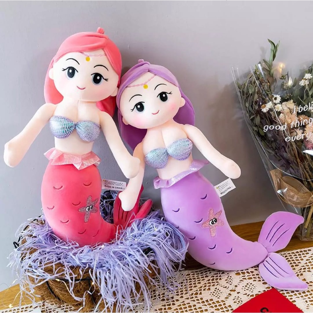 Boneka Putri Duyung Mermaid Cute Bahan Soft Berkualitas