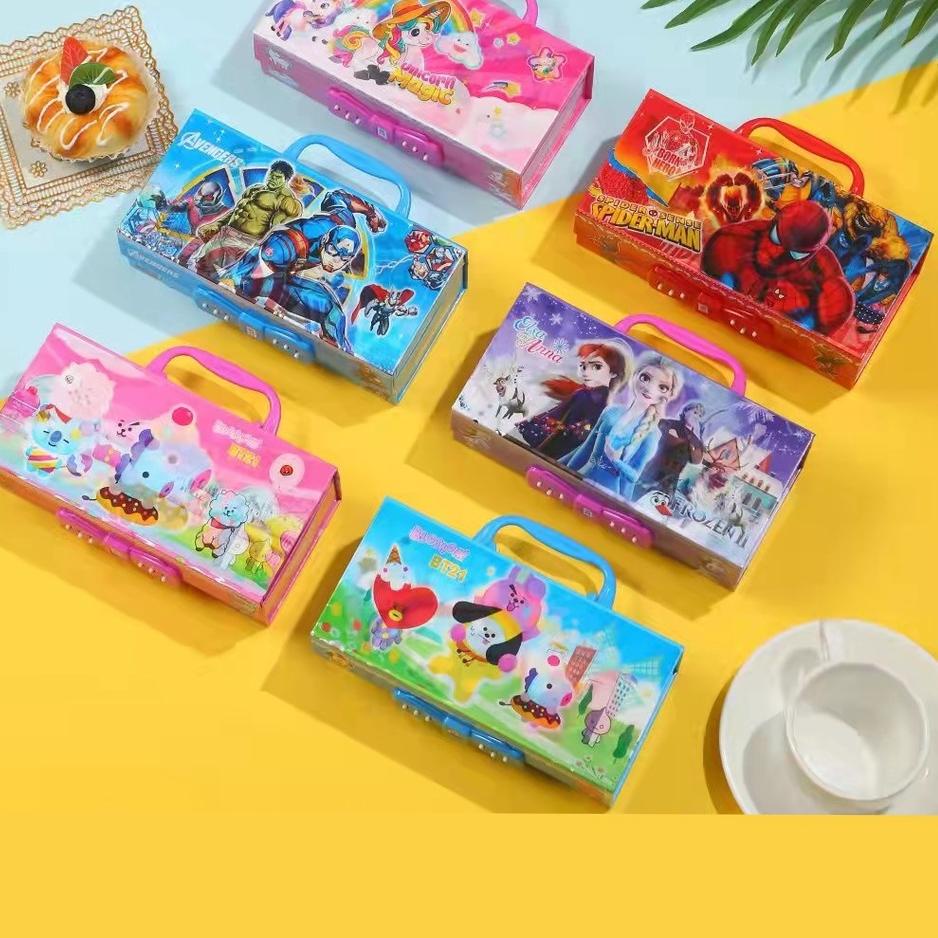 

░☺░ SOS Kotak Pensil Karton Kode tingkat 3 / Tempat Pensil / Pencil Case