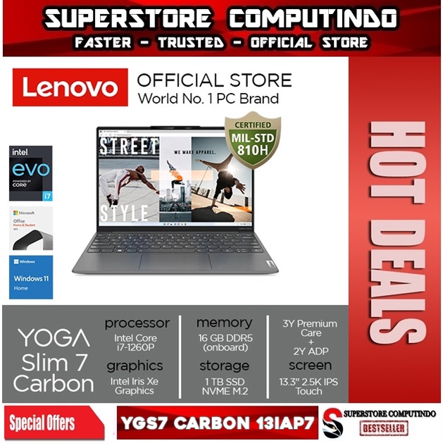 Lenovo Yoga Slim 7 Carbon 13IAP7 i7-1260P/16GB/1T/ W11 Touchscreen