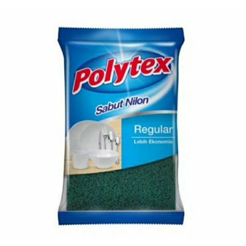 SABUT HIJAU POLYTEX / SABUT CUCI PIRING HIJAU