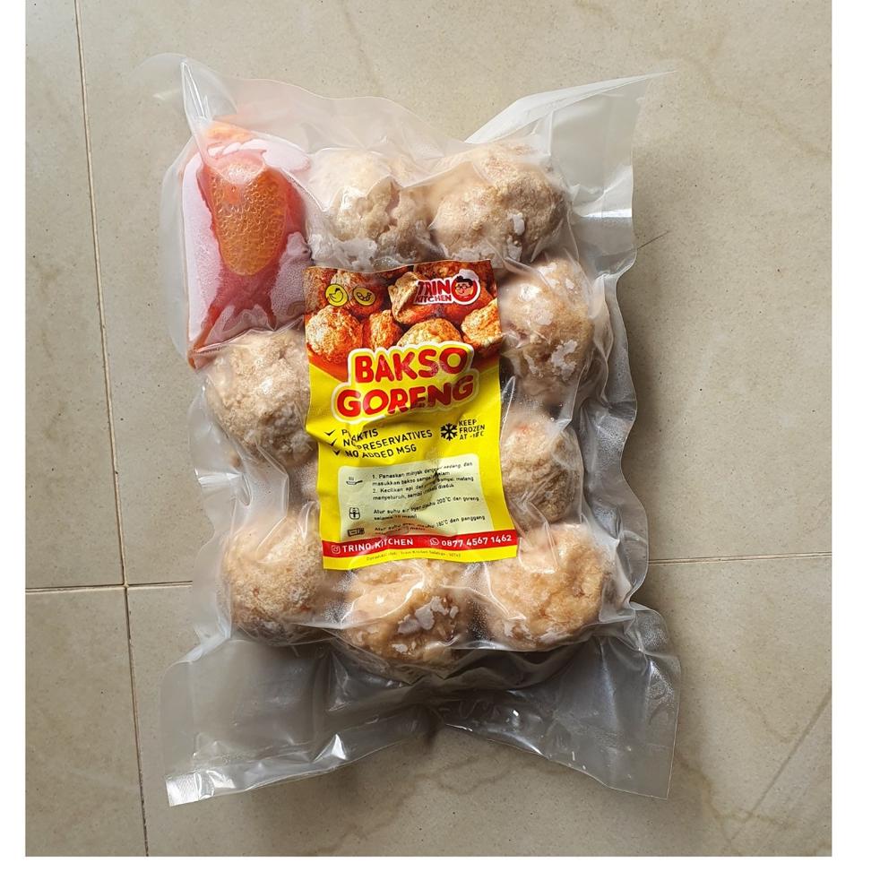 

(Product[K31Z]✪) 100% HALAL Bakso Goreng Ayam Udang Frozen - Trino Kitchen (Termasuk Saus Sambal) pasti dikirim