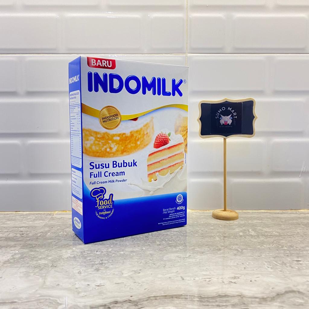 

INDOMILK SUSU BUBUK FULL CREAM 400GR EXP.MAR26 / SUSU BUBUK FULL CREAM / SUSU BUBUK KUE / FULL CREAM MILK POWDER