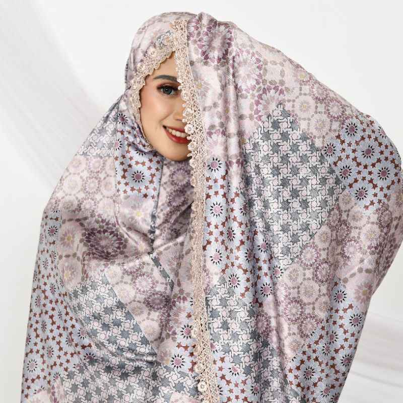 MUKENA HERMEY SILK PREMIUM 2IN1 MOROCCO SERIES