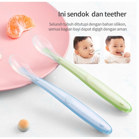 Sendok Makan Bayi Sendok Silikon Bayi Murah