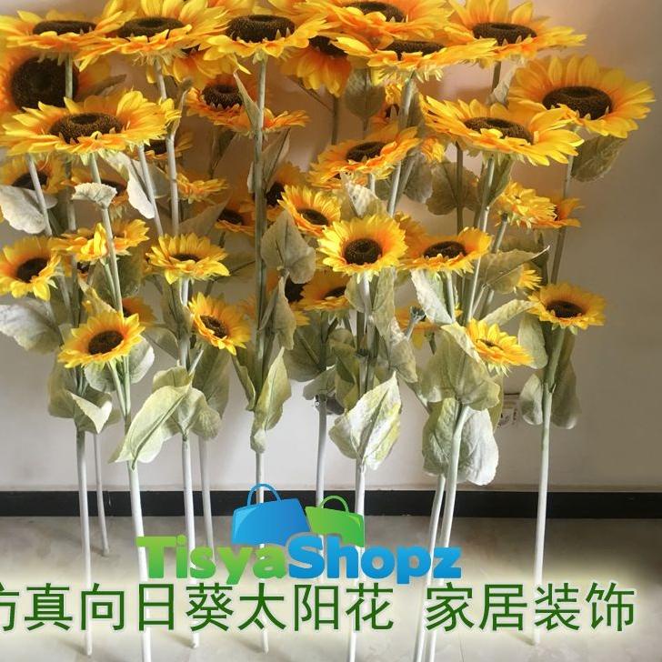 ⍈ Sunflower Jumbo / Bunga Matahari Besar Artificial Bunga Plastik [ TANPA POT ] ㅽ