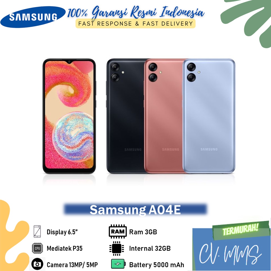 Samsung A04e 3/32GB - Garansi Resmi