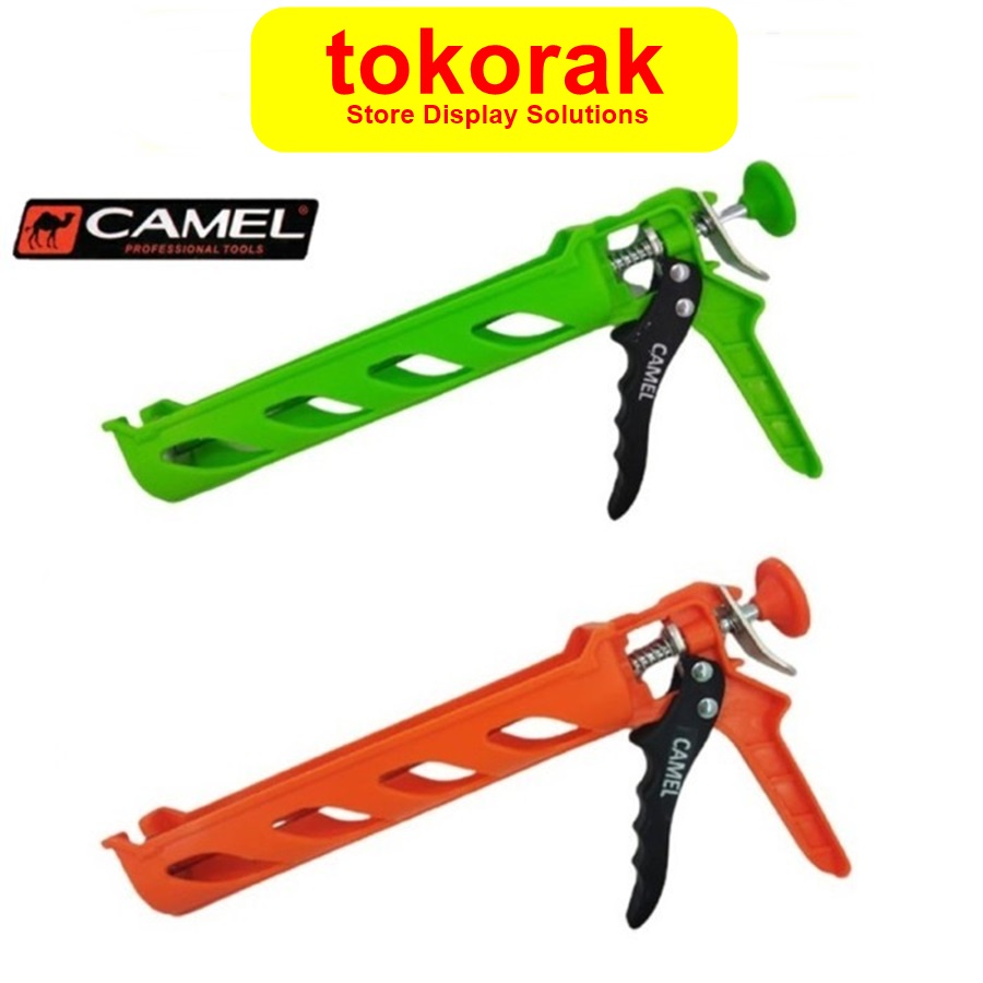 TEMBAKAN LEM KACA SEALANT FIBER CAMEL SILIKON SILICONE CAULKING GUN