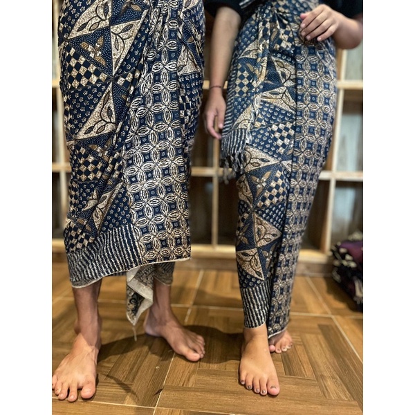 COUPLE BATIK INDIGO PREMIUM / PAKAIAN ADAT BALI /BUSANA ADAT BALI