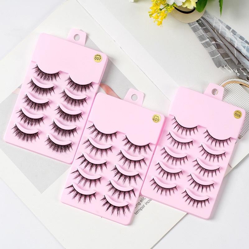 [COD] 3-5 PASANG JAPAN MANGA LASHES - DOUYIN MAKEUP FAIRY PRINCESS Comics Eyelashes natural short daily false eyelashes extension tools bulumata palsu