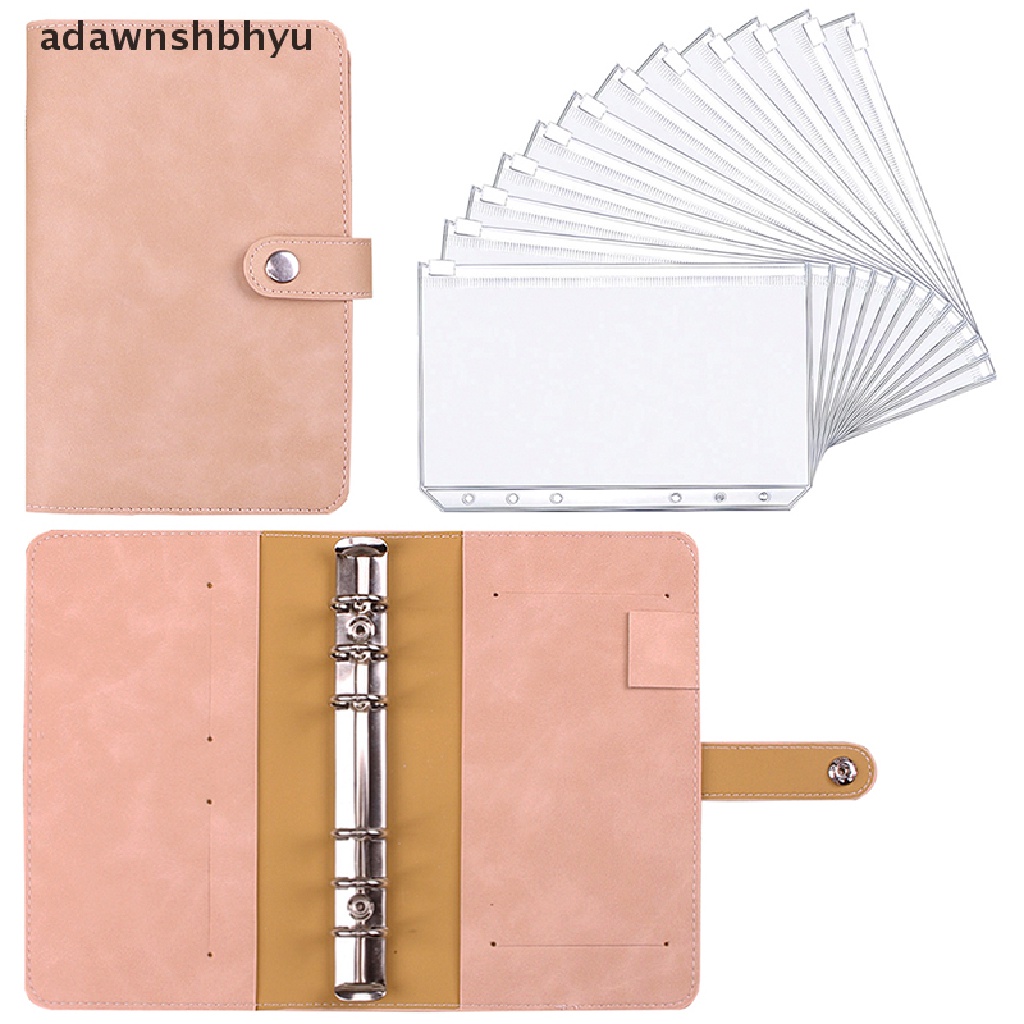 Adawnshbhyu 1set Binder Budget Planner Pengikat Amplop Kas Dengan Amplop Budget A6 Pocket ID