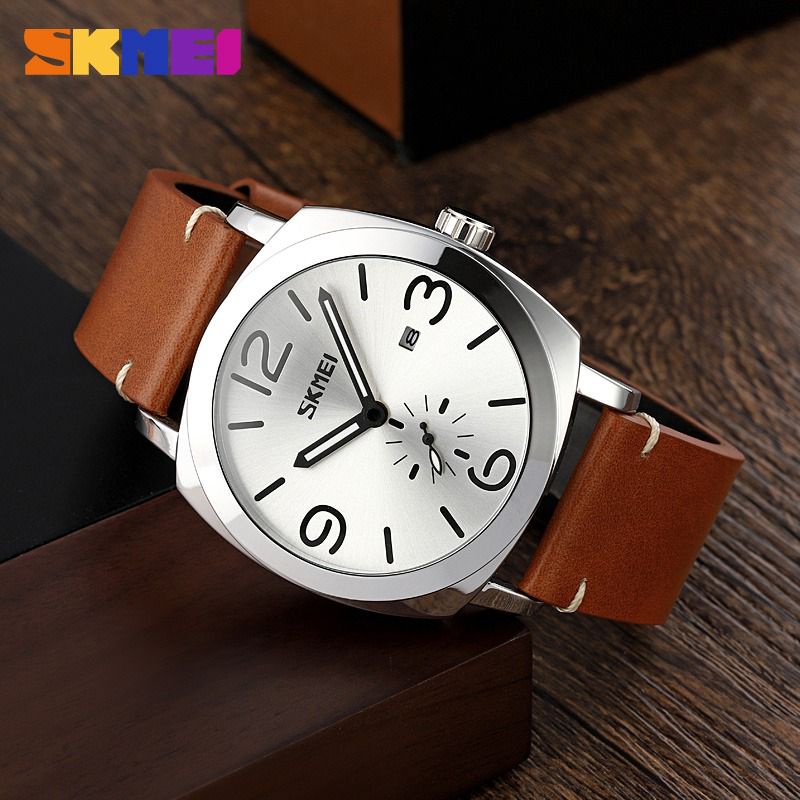 SKMEI 9305 JAM TANGAN PRIA ORIGINAL TAHAN AIR TALI KULIT