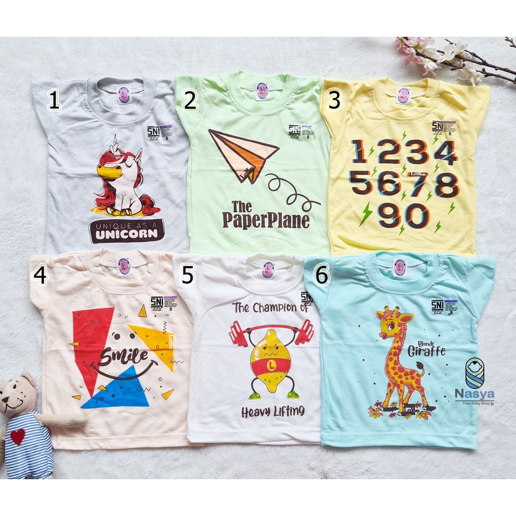 [B-015a] Baju Oblong Anak Bayi Size S - SNI - Love &amp; Mom