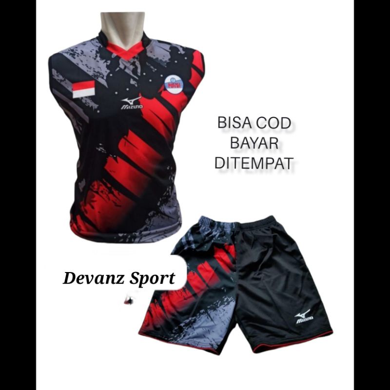 Stelan jersey voli printing pbvsi / stelan kaos olahraga