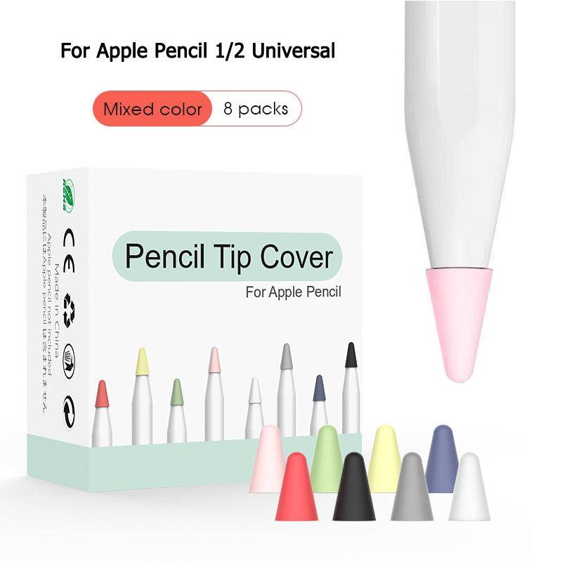 Silikon Mute Nib Cover Untuk Apple Pensil 1per2 Tip Case Pengganti Untuk iPencil 2nd 1st Touchscreen Stylus Case Penutup Pelindung