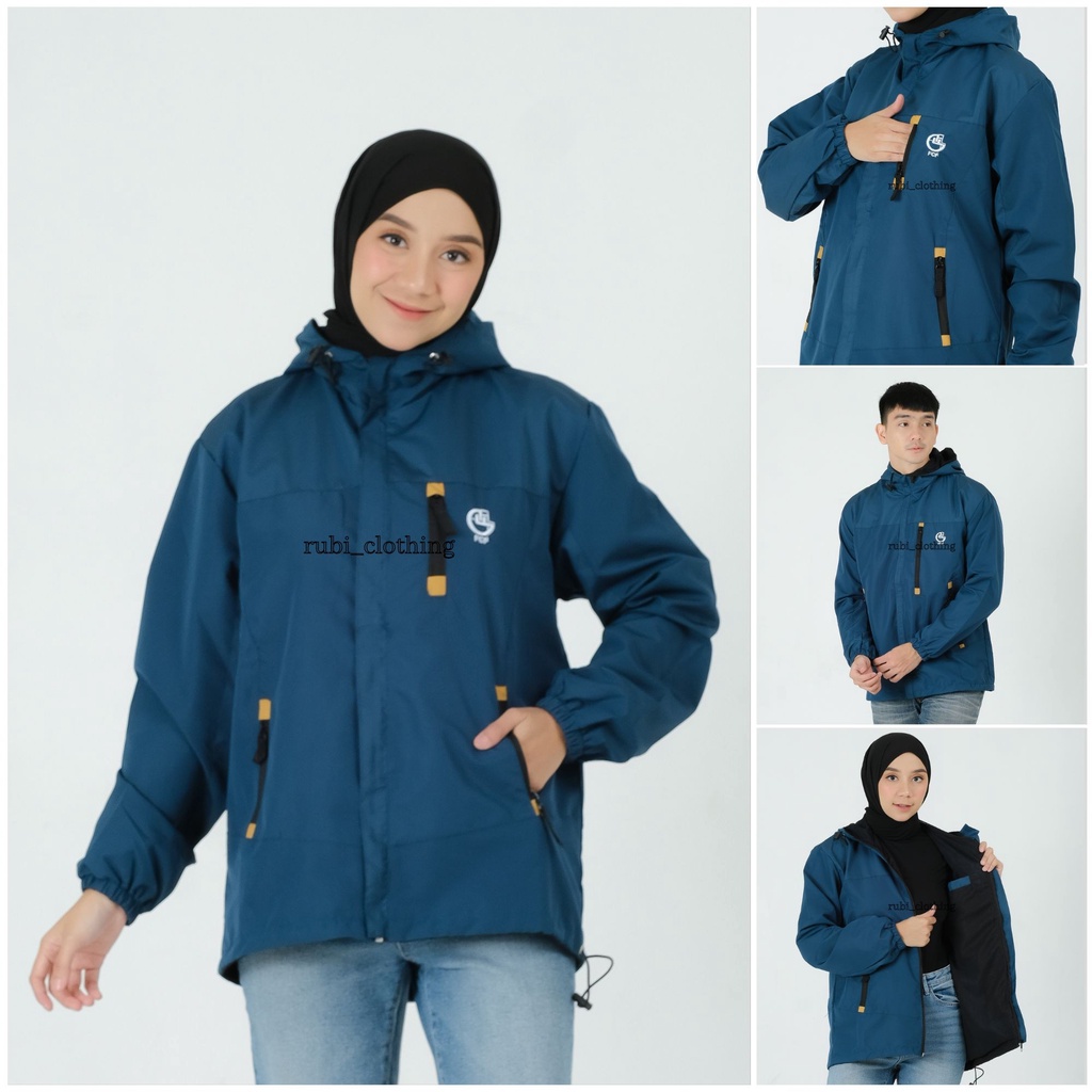 Jaket Parasut Wanita Waterproof Model Elbrus Size M L XL XXL Original FCF / Jaket Wanita Anti Air size Jumbo