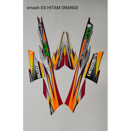 STRIPING ORI SUZUKI SMASH DS)Hitam Oren