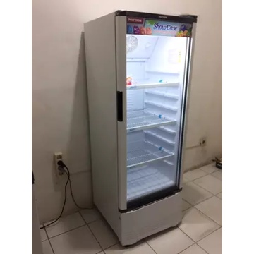 Showcase Polytron SCN 180 Liter bergaransi resmi 3 rak