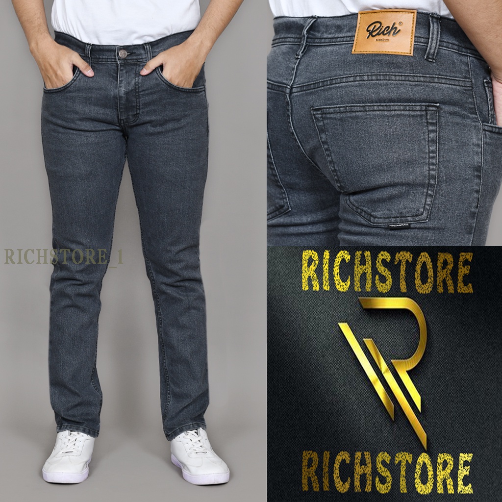 Celana jeans pria / celana jeans slimfit / jeans skinny / celana jeans panjang / jeans rich