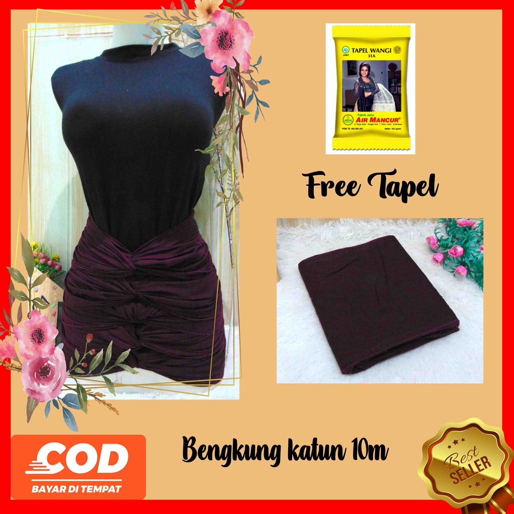 [FREE TAPEL]Bengkung Ibu melahirkan 10m /Bengkung kain /Bengkung Andien/ Belly binding /stagen tradisional