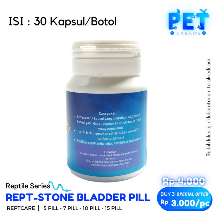 PROMO MRVET REPT STONE KAPSUL OBAT BLADDER STONE REPTIL TORTO SULCATA