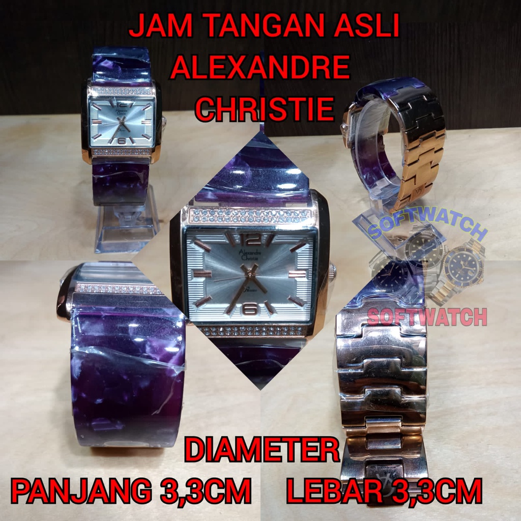 JAM TANGAN ARLOJI ALEXANDRE CHRISTIE ASLI 100% ORIGINAL UNTUK WANITA
