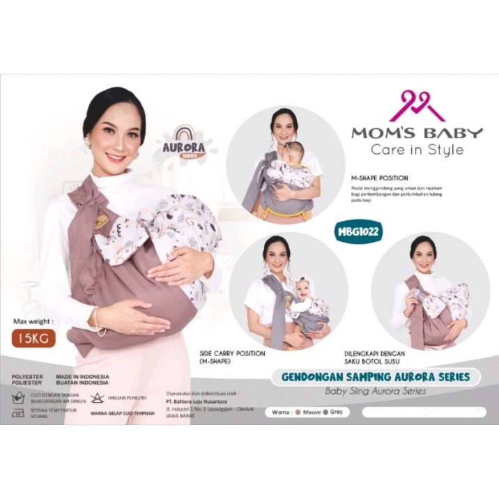 Mom's Baby Gendongan Bayi Samping newborn Aurora MBG 1022 / Mom's Baby Gendongan Samping Vintage