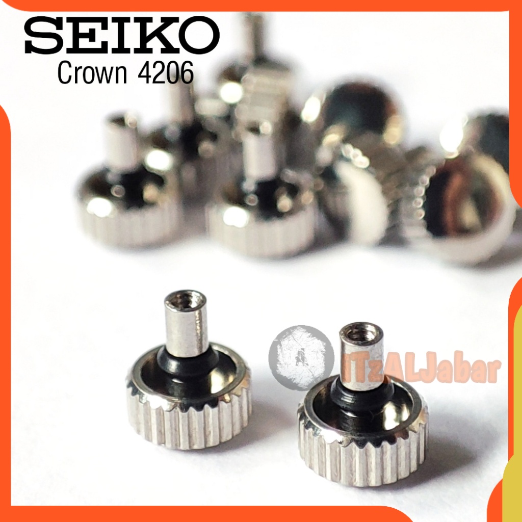 Crown knop putaran jam tangan Seiko 4206 Knop Seiko 4206