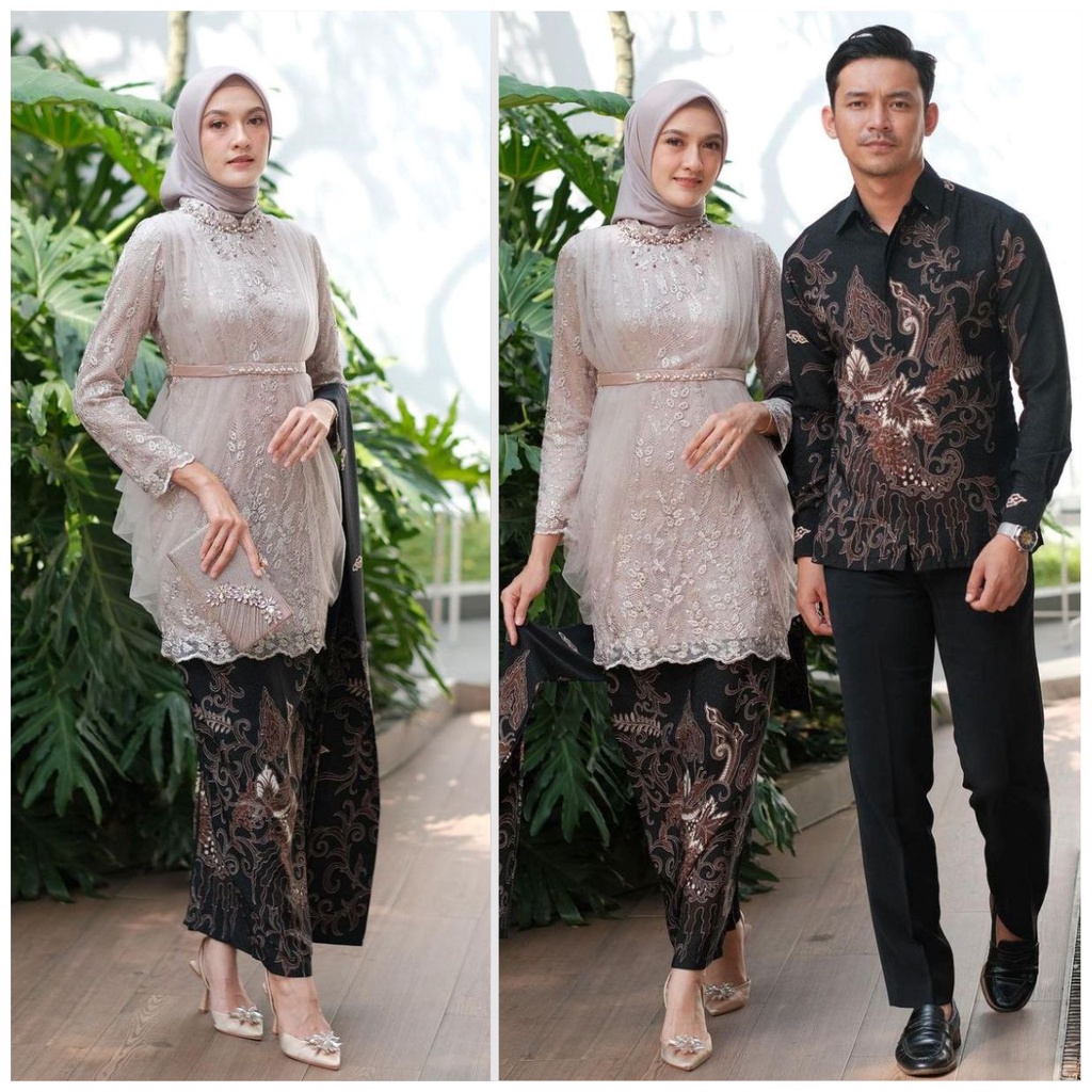 KEBAYA COUPLE SEMI PRANCIS Katun BAHAN KEBAYA SEMI FRANCE CORNELI  BATIK COUPLE GAMIS KONDANGAN LAMA