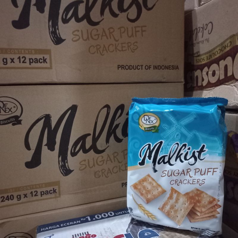 

Malkist Sugar puff crackers 240gr 1 dus