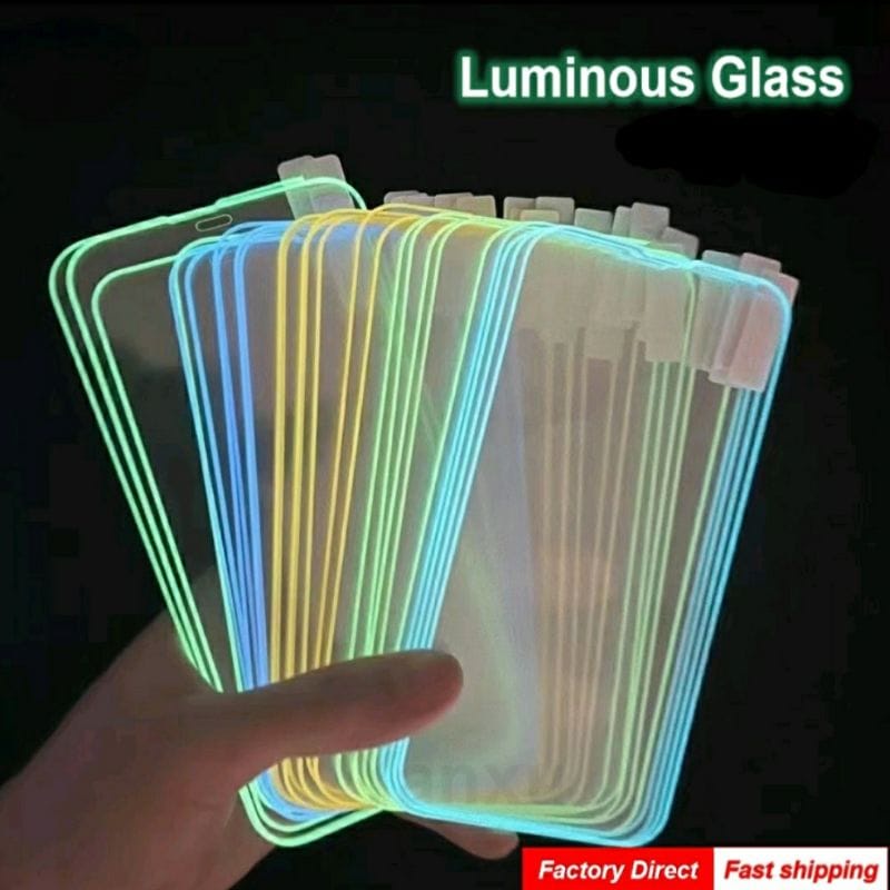 TG ALL TIPE TEMPERED GLASS LUMINOUS GLOW IN DARK GOOD QUALITY  &lt;READY BANYAK TIPE HP&gt; KUALITAS SUPER BAGUS