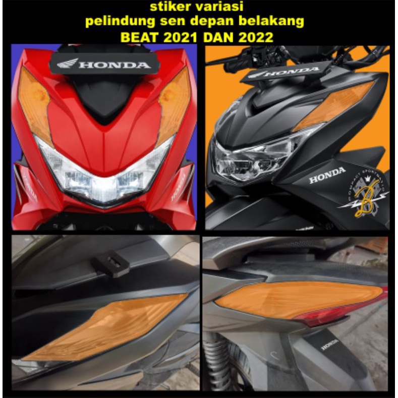 stiker skotlet transfaran variasi pelindung mika sen depan belakang motor beat 2021 sampe 2022