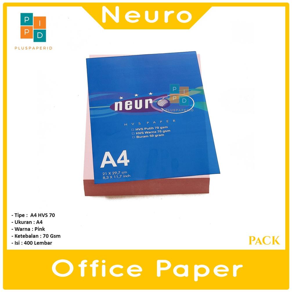 

NEURO - KERTAS HVS FOTOKOPI A4 70GR WARNA - PACK TERLARISS...,,,,,
