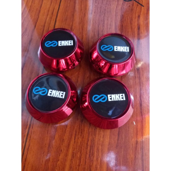 Tutup Dop Velg Variasi Kerucut Enkei Merah