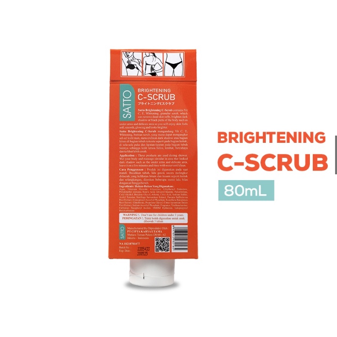 Satto Brightening C Scrub 80 ML