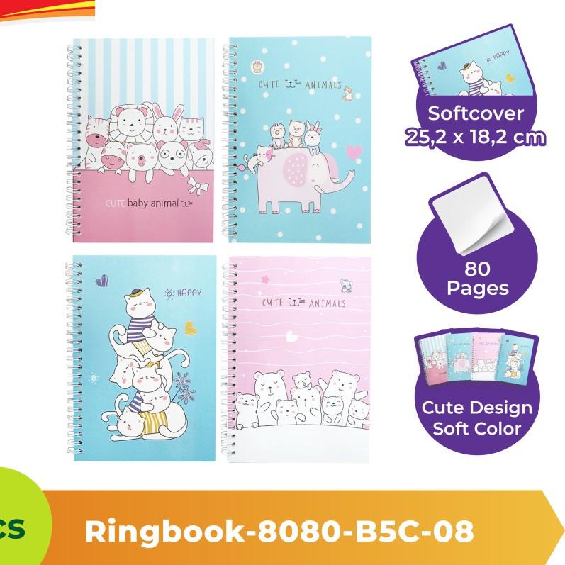 

RR4✢ GREEBEL RING BOOK 8064 A5C 08 / Buku Catatan Spiral / Buku Jilid Spiral / Buku Tulis Ring Spiral Notebook Buku Teks dengan ujung Spiral / Buku Agenda Planner isi 80 halaman / Buku Catatan Lucu unik harga Terjangkau produktu buatan lokal asli Indonesi