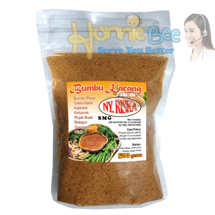 

] Bumbu Kacang Serba Guna NY. RISKA kemasan 500 gram