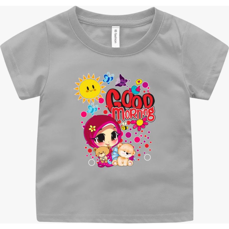 Kaos Anak Perempuan Sholeha Baju Anak Usia 2 Sampai 10 Tahun T shirt Anak Cewek Baju Anak Anak Kaos Oblong Ank Perempuan