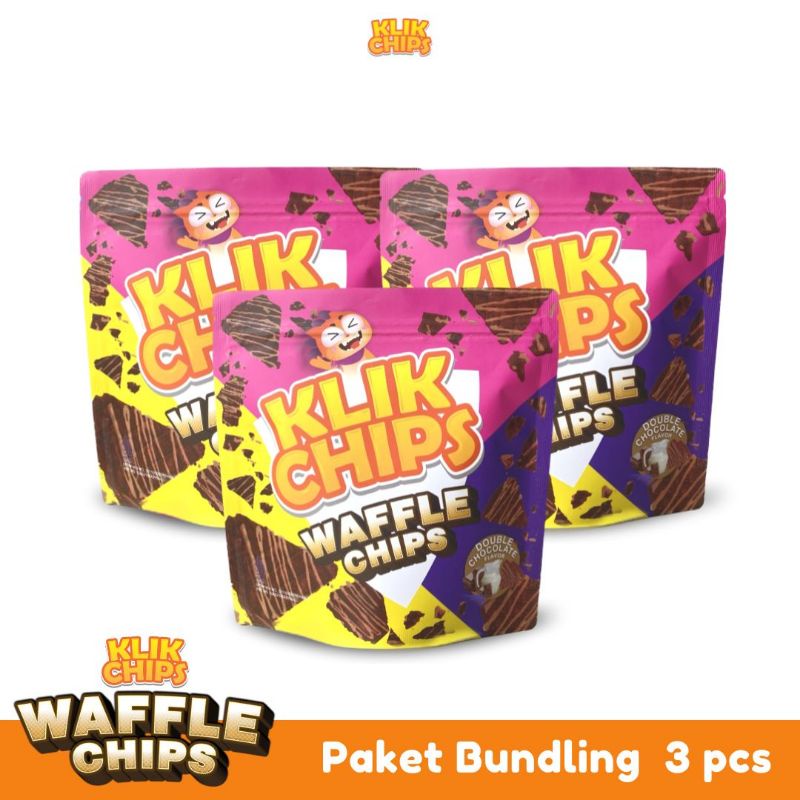 

KLIKCHIPS WAFFLE CHIPS DOUBLE CHOCO MILK