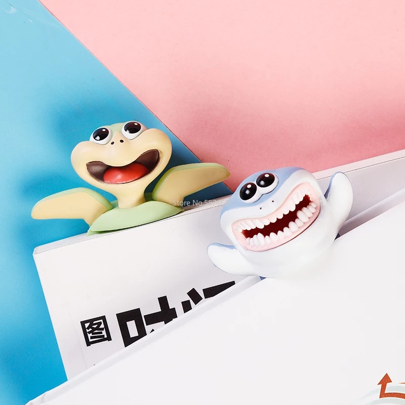 Penanda Kartun Stereo 3D Animal Bookmark Kucing Lucu Asli Bahan PVC Alat Tulis Sekolah Siswa Lucu Anak Kado Bookmark