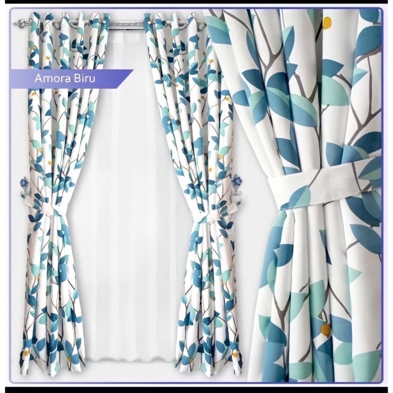 Gorden motif amora/gorden motif daun kangkung/gorden motif minimalis