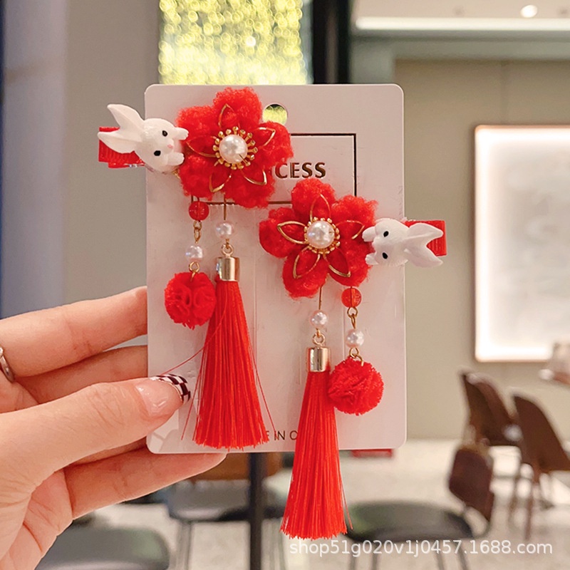 Jepit Imlek / Jepit Rambut Imlek / Bando Imlek Sincia CNY / Jepit Sincia Anak / Jepitan Imlek