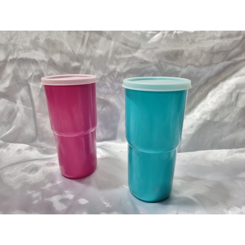 pink/blue gelas tupperware