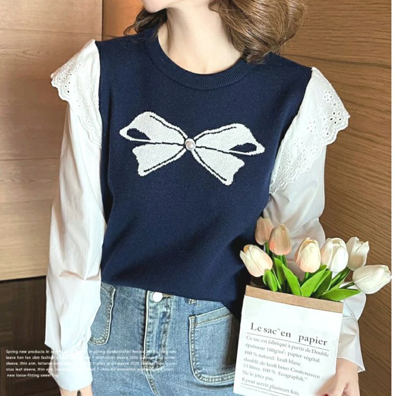 1087 / KNITTED TOP Atasan wanita blouse bluse blose blus wanita impor korean style pakaian remaja ab